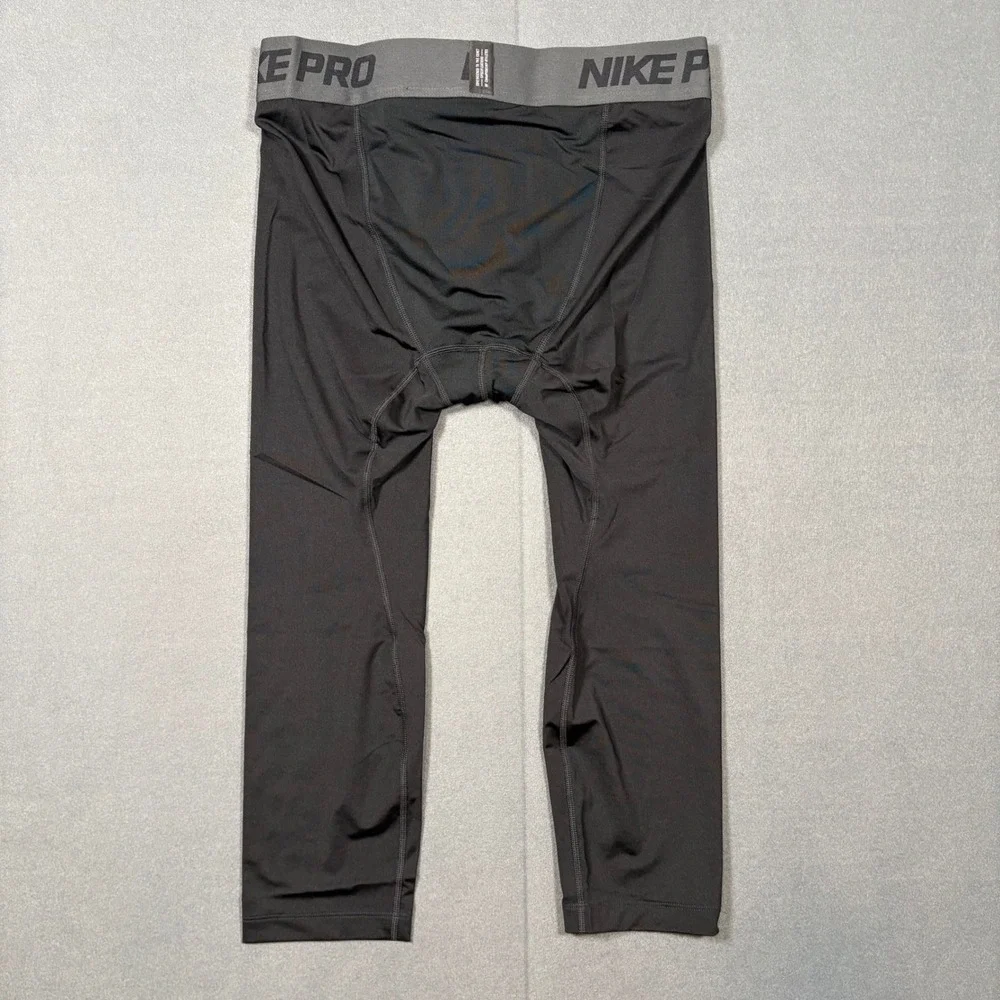 Nike Pro NBA 3/4 Compression Tights Player Issue Base Layer Black XL NWOT DN1547
